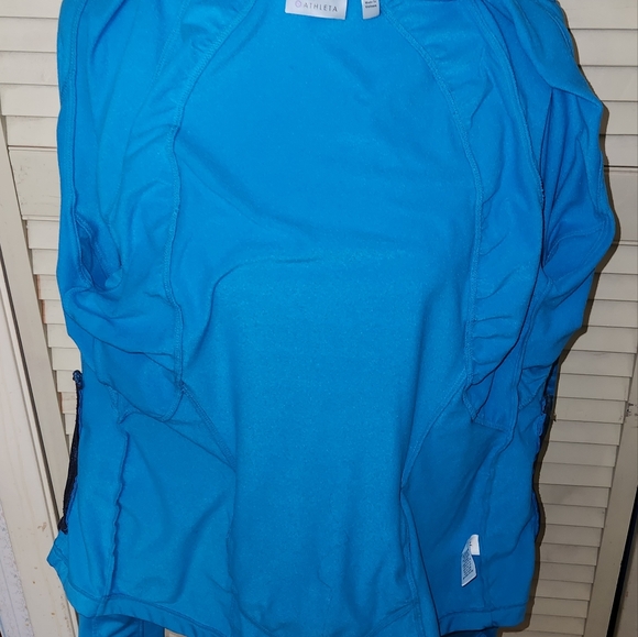 Athleta full zip Brushed Fleece lined Athletic Jacket Like New - Picture 15 of 15